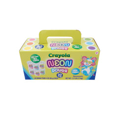 Crayola Neon Dough 20pk pack with vibrant neon colors for creative play