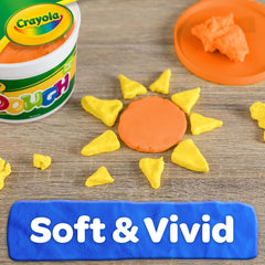 Crayola Orange Dough is American-made for reliable craft enjoyment.