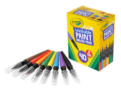 Crayola No-Drip pens show the fine-tip detail for precise coloring.
