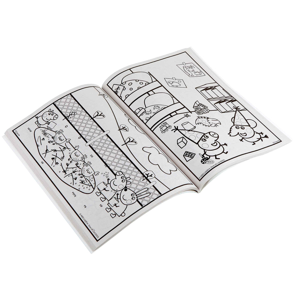 Crayola Peppa Pig travel activity for kid-friendly entertainment.