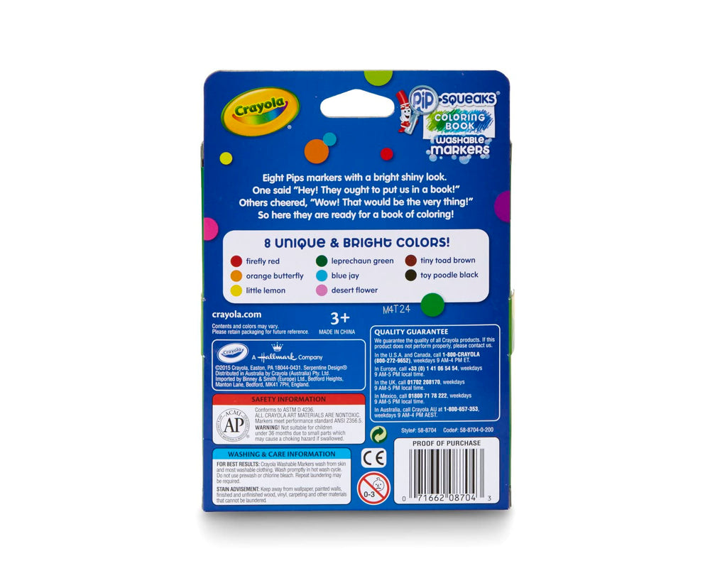 Gift-ready Crayola Pip-Squeaks with coloring books for a bundled art set.