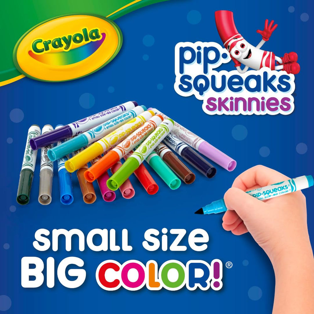 Crayola Pip Squeaks Skinnies travel-friendly compact set for art on the go