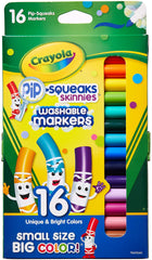 Crayola Pip-Squeaks Skinnies markers front view in package, great for kid-friendly arts and crafts.