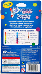 Crayola Pip-Squeaks Skinnies marker tips close-up, fine point for detailed drawing.