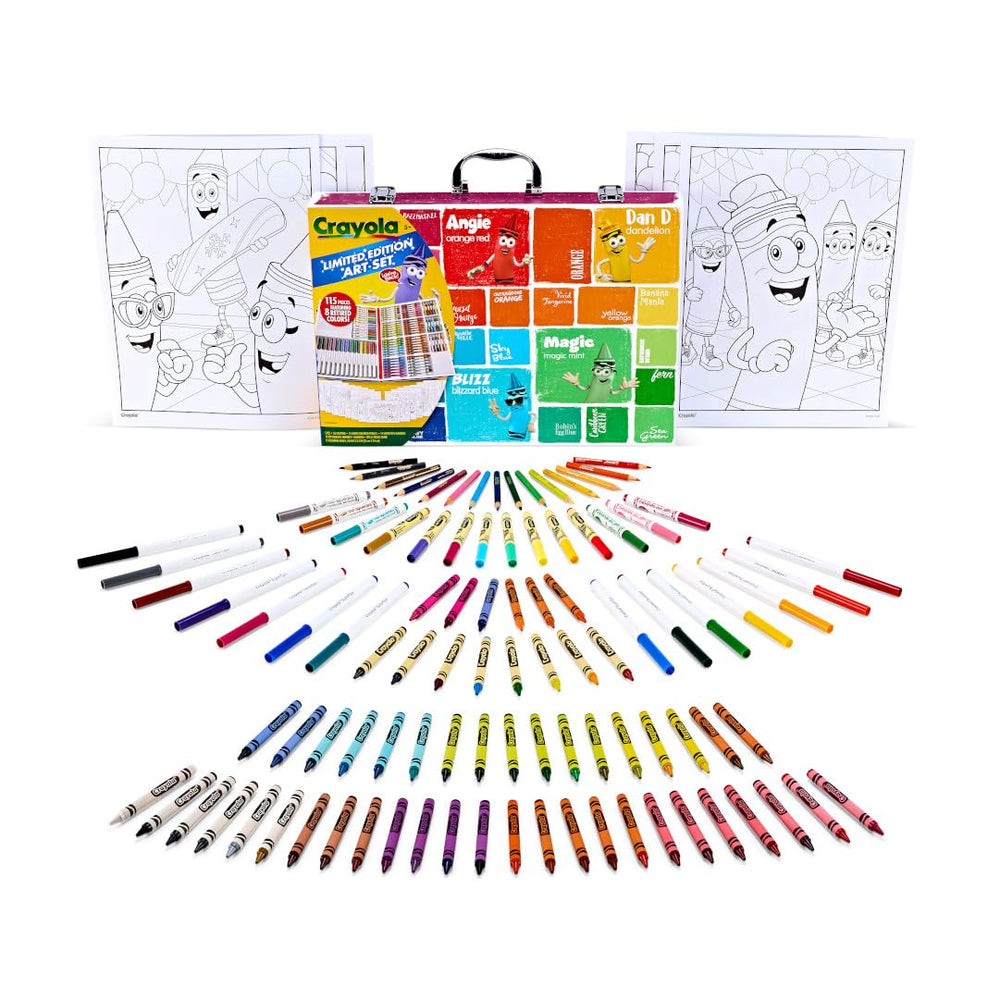 Vibrant crayons including limited edition colors for bold Pokémon-inspired art