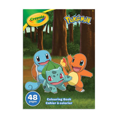 Crayola Pokémon colouring book cover featuring popular characters for imaginative play