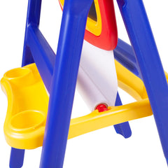 Crayola Qwikflip fold-flat storage fits behind doors or under beds.