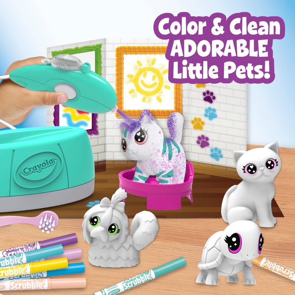 Crayola Scribble Scrubbie play mat doubles as a display area.