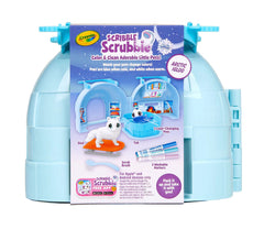 Crayola Scribble Scrubbie plastic tub doubles as a cleaning tray.