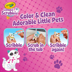 Crayola Scribble Scrubbie pets ready to decorate with flocked coats
