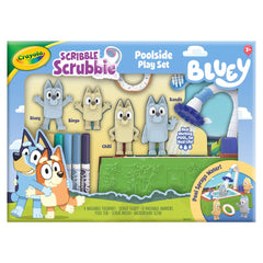Crayola Scribble Scrubbies Bluey Bluey-character ready for coloring and customization