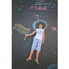 Crayola 48ct sidewalk chalk easy cleanup with water after outdoor art