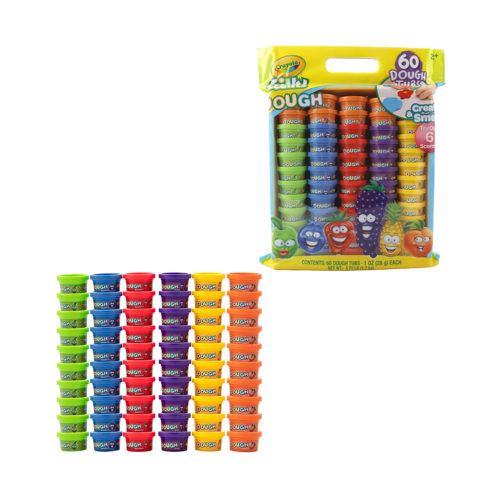 Crayola Silly Scents Dough monster shapes for storytelling and pretend play.