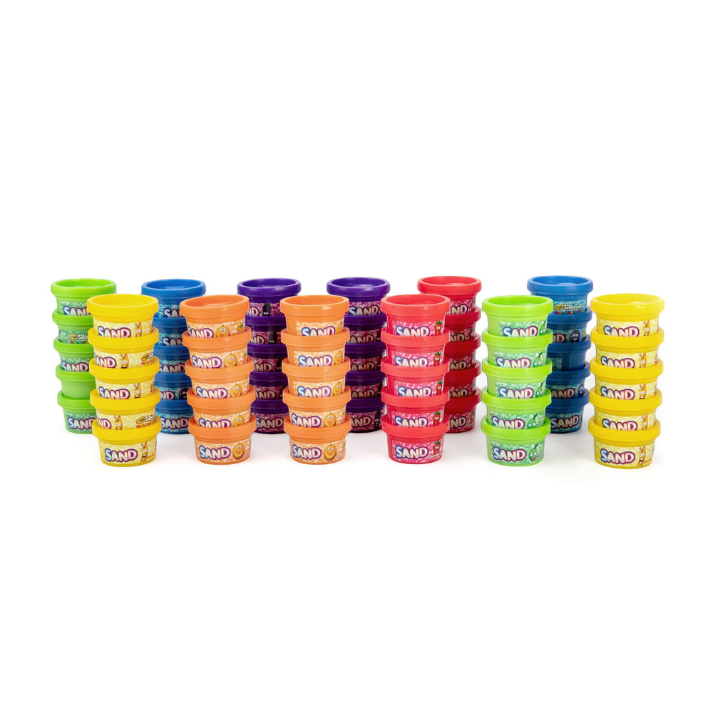 Crayola Silly Scents sand tub-60-pack keeps classroom prizes neat with sensory fun