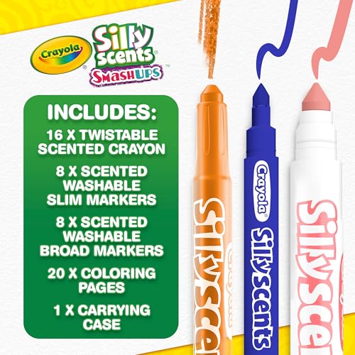 Crayola Silly Scents scented washable broad markers for bold lines
