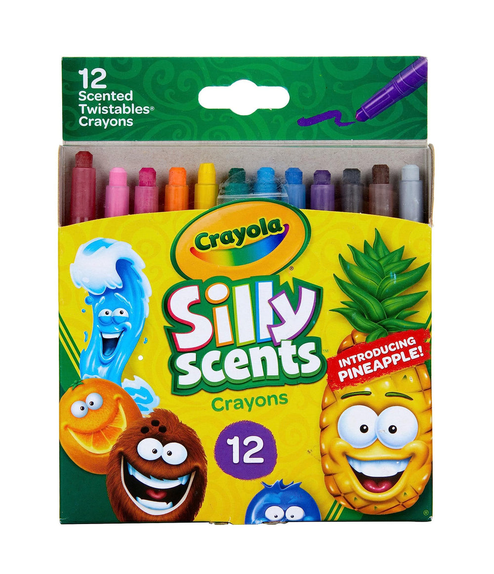 Crayola Silly Scents Twistables 12-count crayons for creative fun on the go