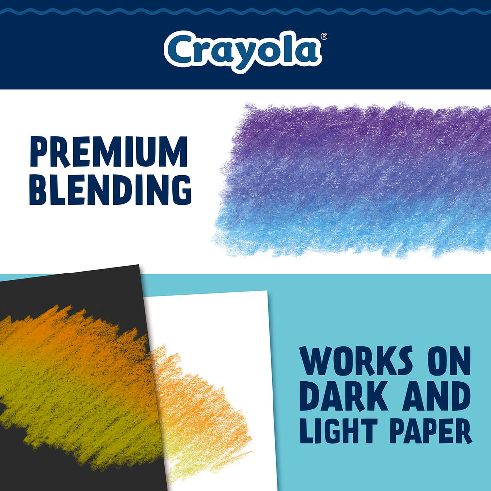 Pre-sharpened Crayola pencils ready to use straight from the box