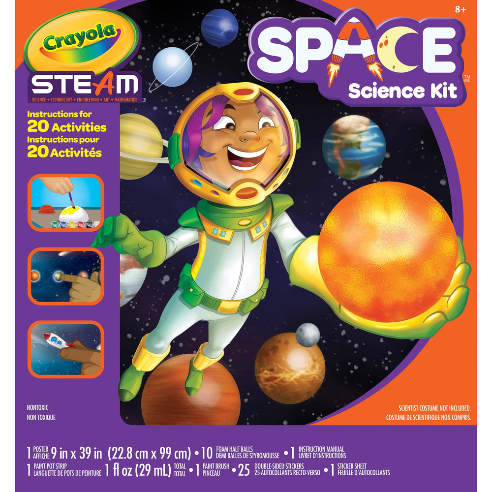 Crayola Solar System planet hemispheres ready for painting and display