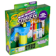 Crayola stencil sheets collection enabling kids to create structured spray patterns