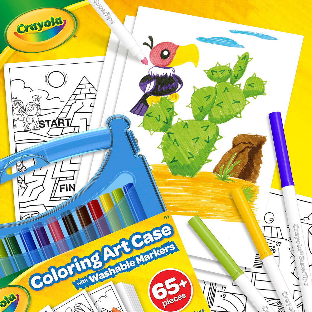 Crayola storage case protects tools and travels with kids.