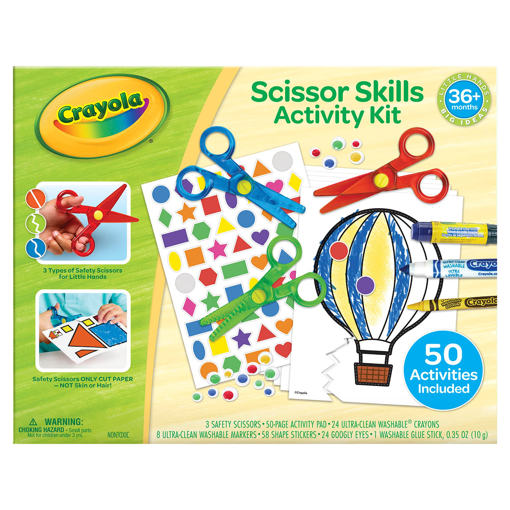 Crayola Toddler Scissor Skills washable crayons for mess-free coloring