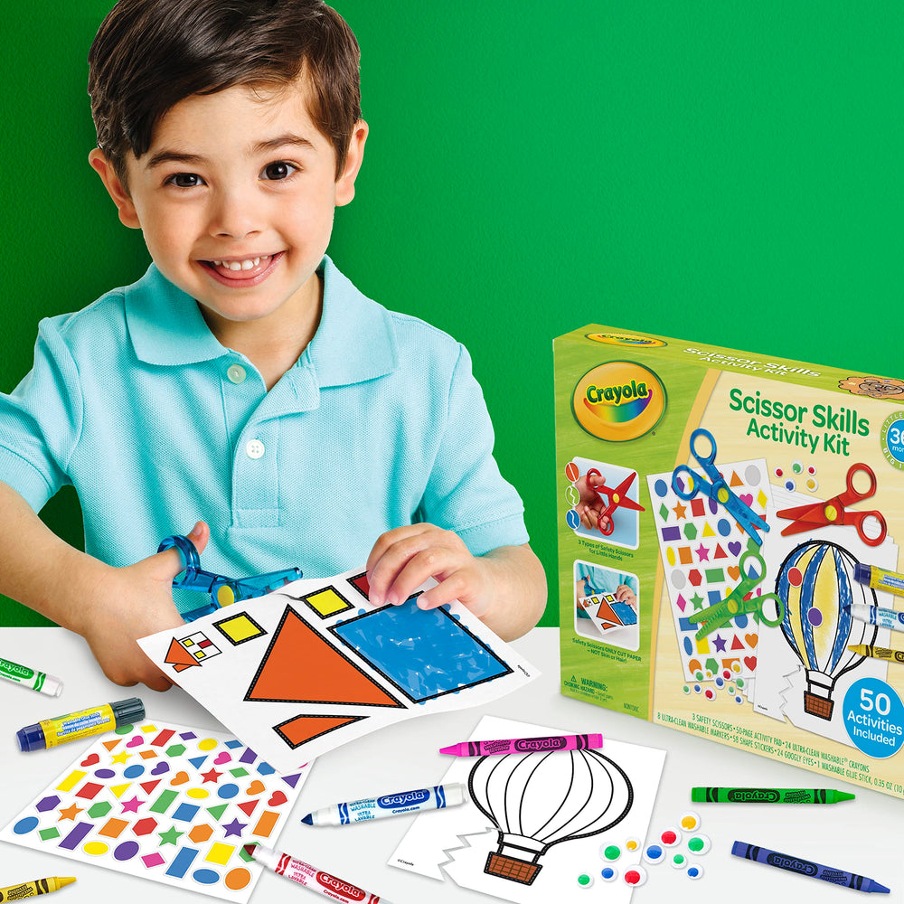 Crayola Toddler Scissor Skills washable markers for vibrant drawings