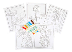 Toy Story characters Woody and Buzz Lightyear inspiring creative coloring
