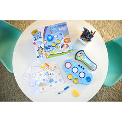 Travel-friendly activity kit for car trips and flights