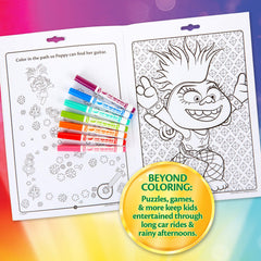 Crayola Trolls World Tour markers pack – mini washable markers for mess-free creativity