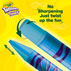 Crayola Twistables recommended for ages 5 and up, kid-friendly design.