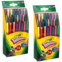 Crayola Twistables crayons 24ct pack 2 – mess-free coloring for kids.