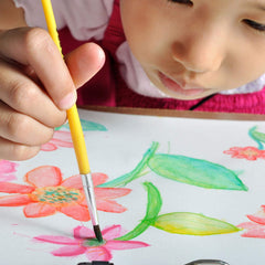 Crayola two premium brushes help kids apply color with precision.