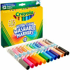 Crayola Ultra Clean markers kid-friendly design for classrooms.