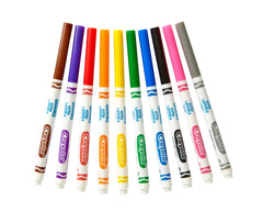 Durable plastic bins keep markers organized by color
