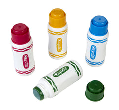 Crayola Washable Dot Markers bright colors on pages support color recognition.