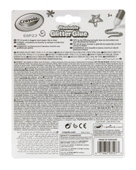 Crayola glitter glue pen in green delivers vibrant accents for classroom art.