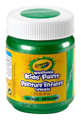 Crayola Washable Kids Paint Green Ore for kids' art projects with easy cleanup