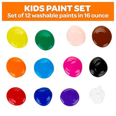 Nontoxic Crayola paints that wash easily from skin and fabrics.