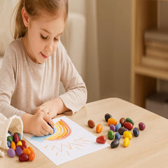 Crayon Rocks bright colors and large strokes boost creativity.