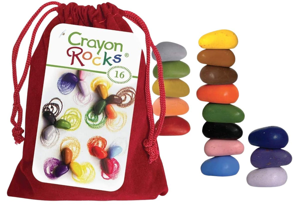 Crayon Rocks tripod grip design shown for better hand control.
