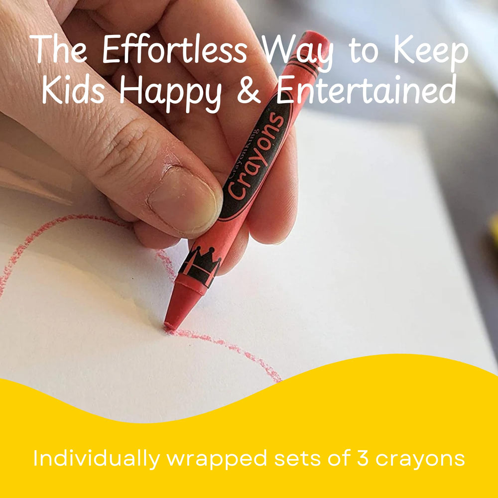CrayonKing 3-pack set in red, yellow, blue for easy party favors.