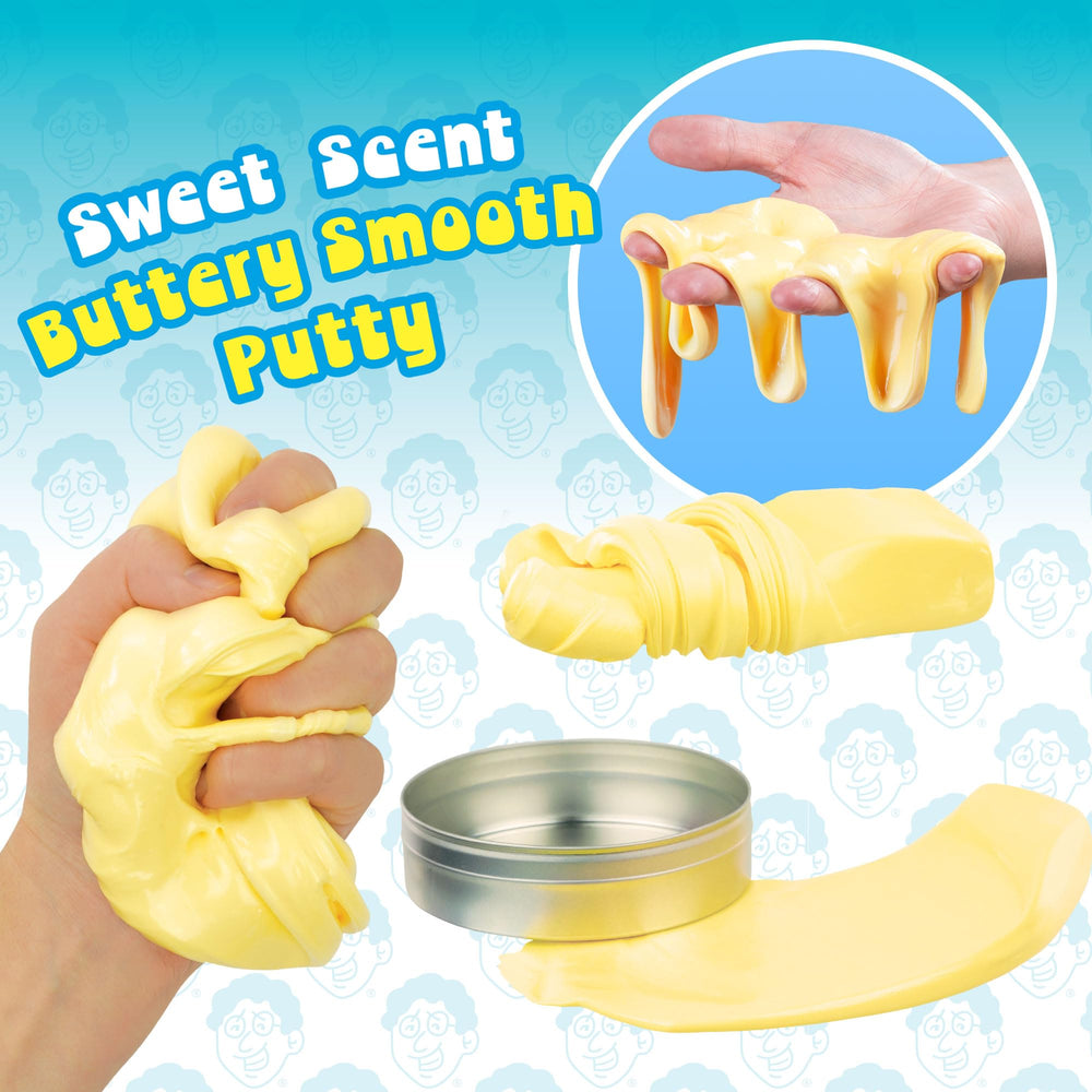 Crazy Aaron's Better Butter Thinking Putty in hands demonstrates smooth spreadability for focus.