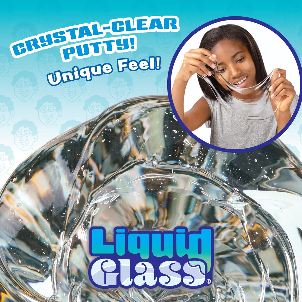 Crazy Aaron's Liquid Glass close-up shows clear-to-cloudy transition for tactile contrast.