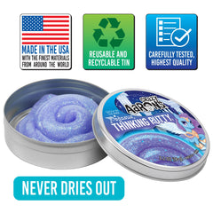 Crazy Aaron's Pegasus glow putty glows softly, adding a visual cue during low-light play.