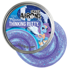 Crazy Aaron's Pegasus glow-in-the-dark putty in a 4-inch tin for tactile play and focus.