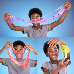 Crazy Aaron's Slime Charmers pizza charms invite creative pretend-play within slime.