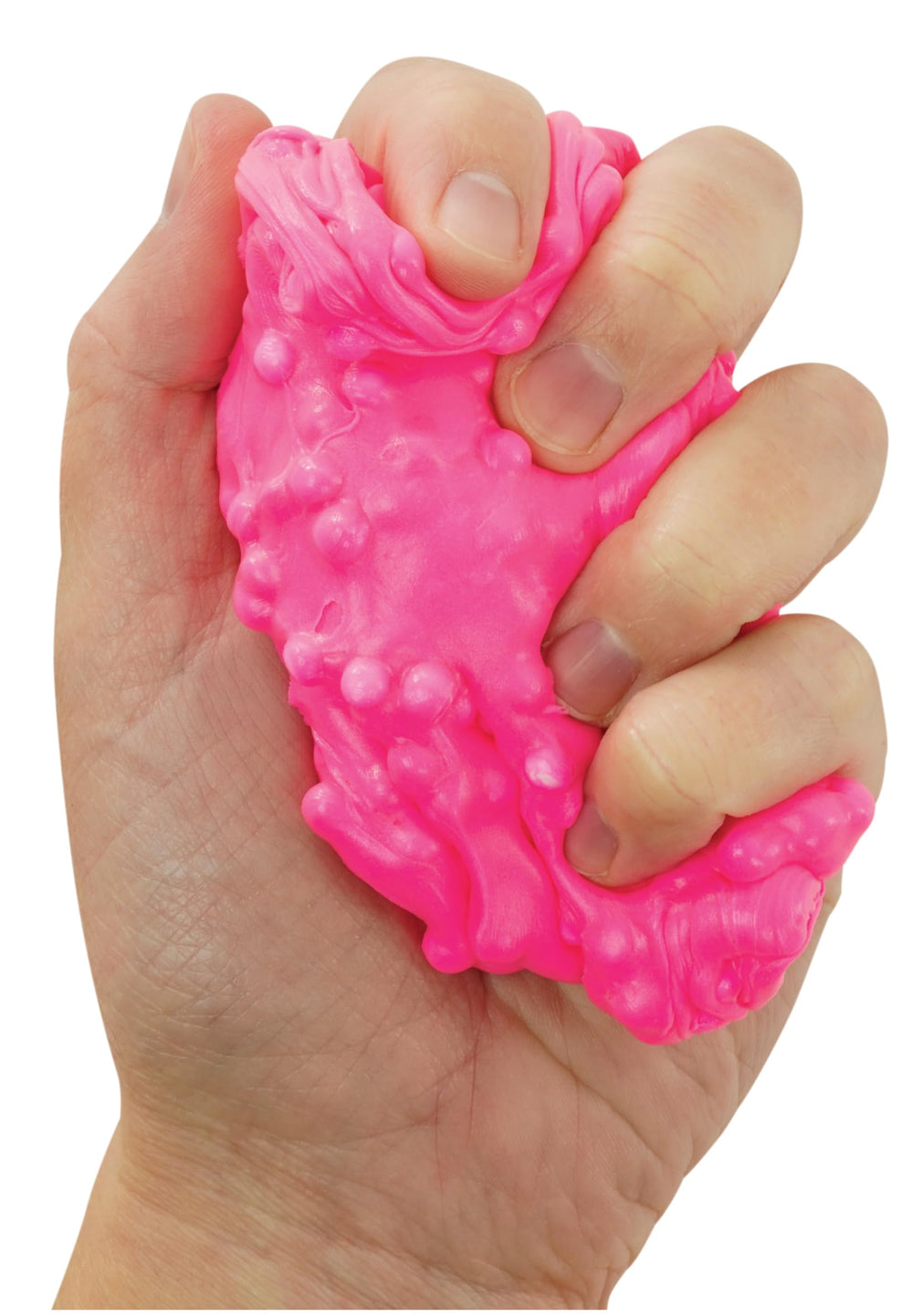 Crazy Aaron's Sponge Putty pop-crackle action during hands-on play.