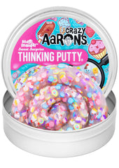 Crazy Aaron's Sweet Surprise clear putty in a 4-inch tin for tactile exploration.
