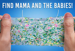 Crazy Aaron's Thinking Putty Baby Elephant stretchable material supports tactile focus.