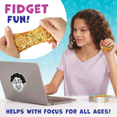 Crazy Aaron's Honey Hive putty swirls for creative sculpting.